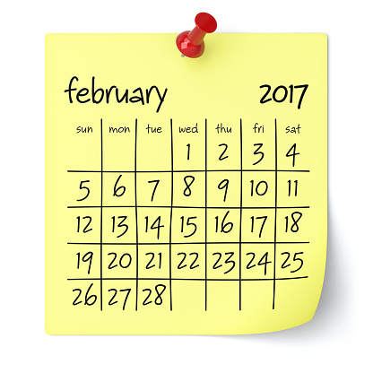 ２月２０１７ カレンダー 17年のストックフォトや画像を多数ご用意 Istock