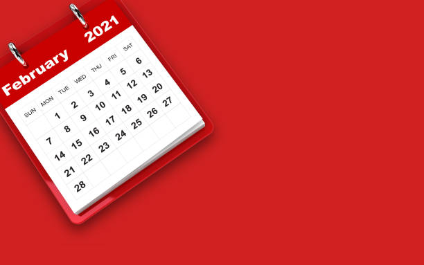 February 2021 calendar February 2021 calendar february stock pictures, royalty-free photos & images