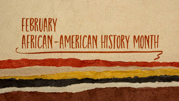 February - African American History Month stock photo