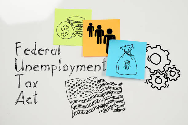 Federal Unemployment Tax Act FUTA is shown on the photo using the text stock photo