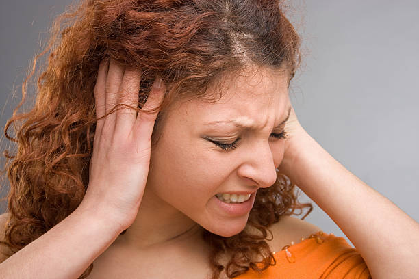 Feeling Pain  ear problems stock pictures, royalty-free photos & images