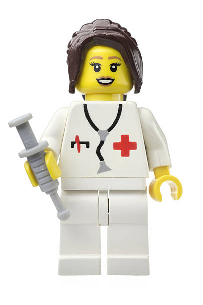 Female Doctor Lego Mini Figure stock photo