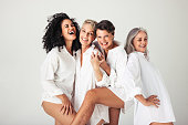 istock Female models of different ages celebrating their natural bodies 1335187854