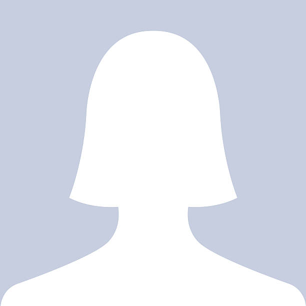 Female portrait icon as avatar or profile picture stock photo