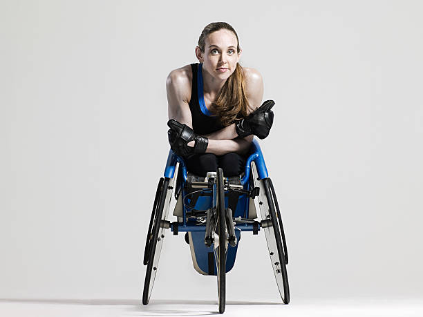 Female wheelchair athlete  athleticism stock pictures, royalty-free photos & images