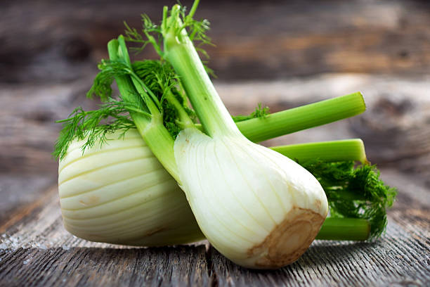 Fennel Fennel on wooden background fennel stock pictures, royalty-free photos & images