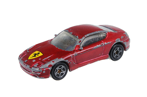 Matchbox MB 17 Ferrari 456 GT Gold 75 Challenge 1997 MINT on Card for sale online 