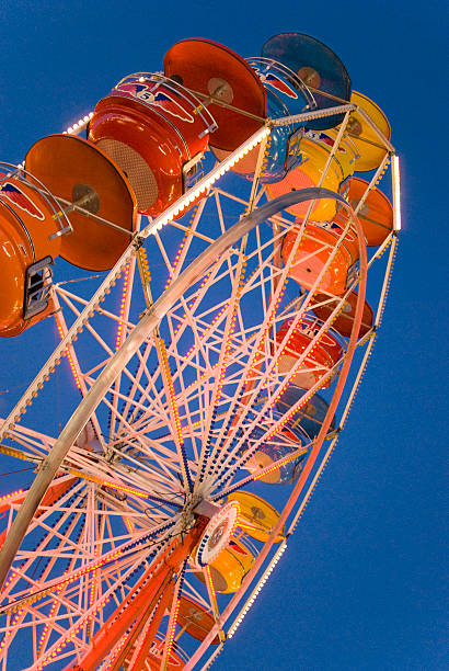 Ferris wheel at county fair stock photo