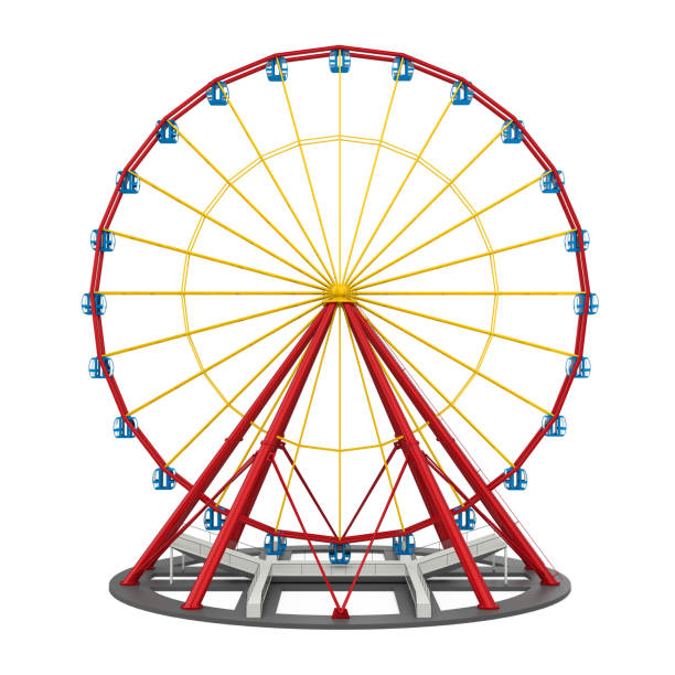 Ferris Wheel Isolated stock photo