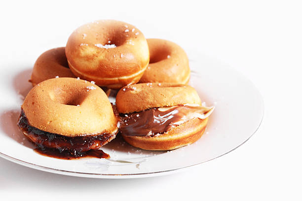 Filled donuts stock photo
