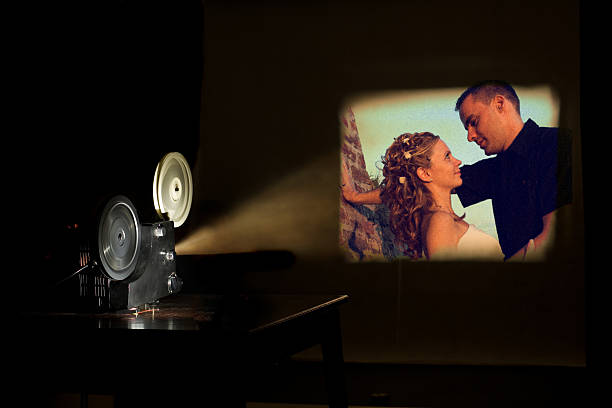 Film projection  romance film stock pictures, royalty-free photos & images