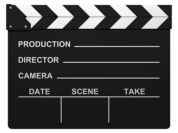 Film Slate with Clipping Path Film slate. film slate photos stock pictures, royalty-free photos & images