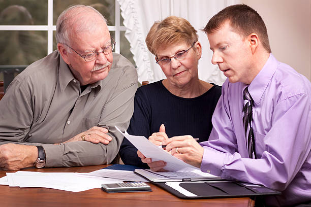 Financial Advice and Seniors (Advisor Series) stock photo