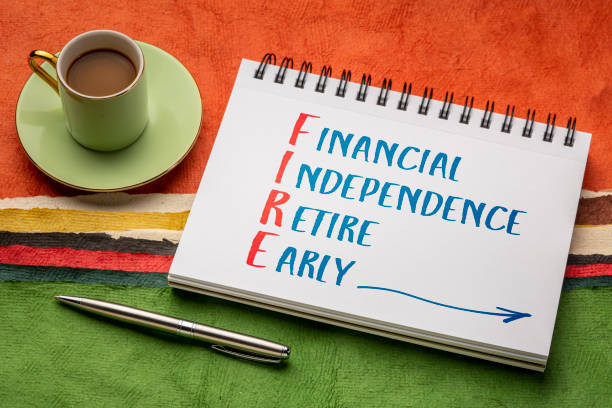 FIRE - financial independence, retire early stock photo