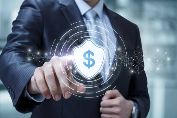 Financial security and protection concepts. stock photo