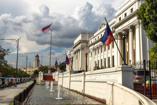 Fine Arts National Museum building , Manila, Philippines, June 8, 2019 stock photo