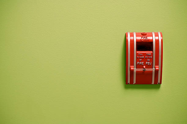 Fire alarm stock photo