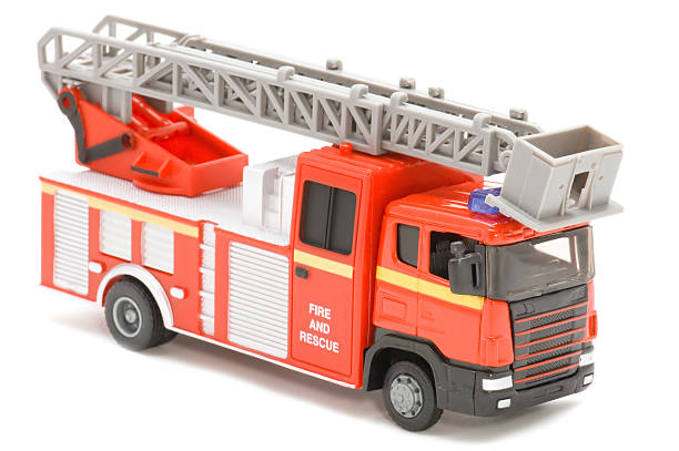 fire fighting vehicle stock photo