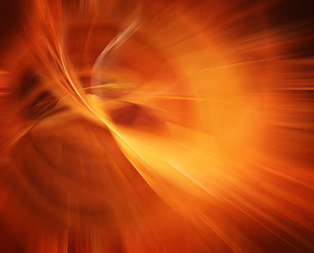 Fire fractal background stock photo