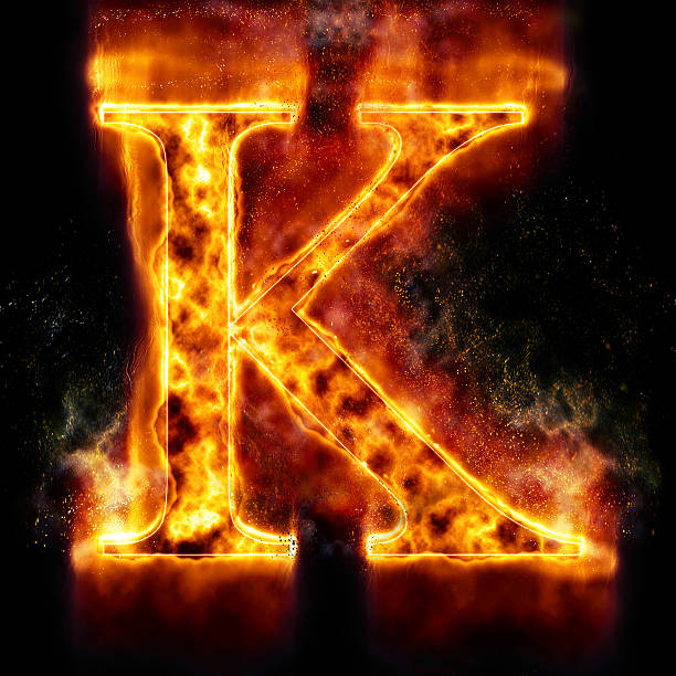 Best Letter K Alphabet Fire Typescript Stock Photos Pictures
