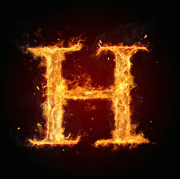 The Letter H Designed In Flames Stock Photos, Pictures & Royalty-Free ...