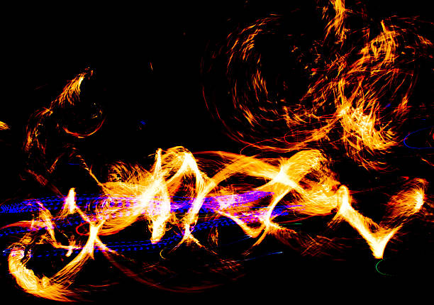 Burning Fires Carnival Lights Fireshow
