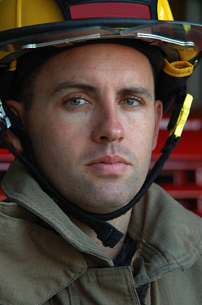 Firefighter stock photo