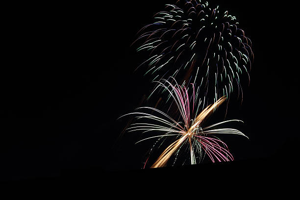 firework explosion stock photo