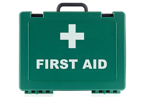 First Aid Box First aid box (bag) isolated on white. first aid stock pictures, royalty-free photos & images