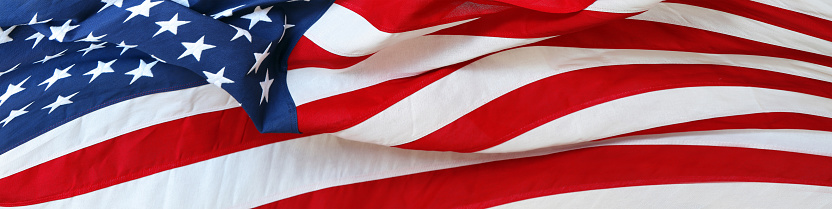 Usa Flag Banner Stock Photo - Download Image Now - iStock