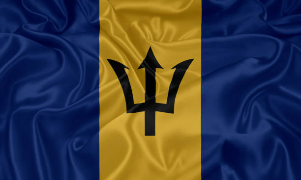 vlag van barbados - mitrovic stockfoto's en -beelden