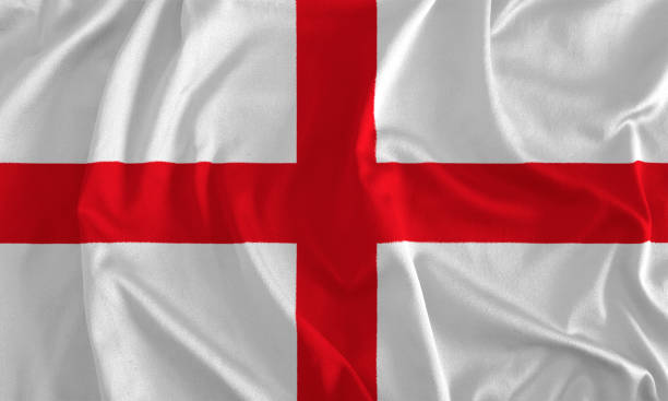 flagge von england hintergrund - englische flagge stock-fotos und bilder