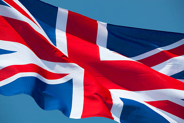 flagge von großbritannien - englische flagge stock-fotos und bilder
