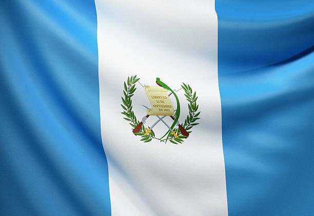 Flag of Guatemala stock photo