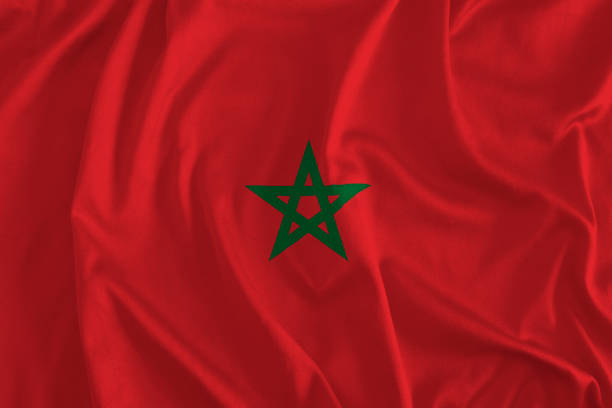 flag of morocco background - marrakech desert imagens e fotografias de stock