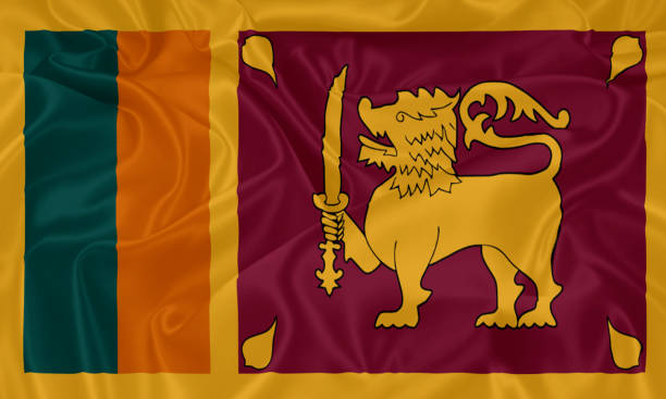 vlag van sri lanka - mitrovic stockfoto's en -beelden
