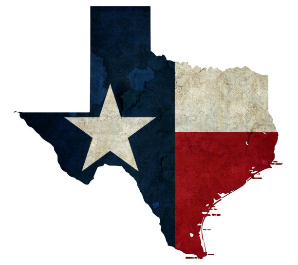 Flag of Texas stock photo