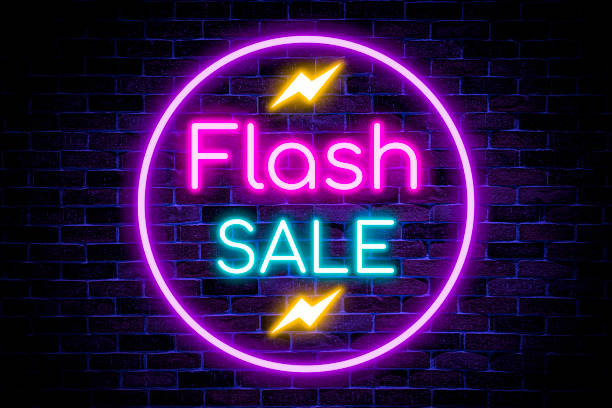 120 NEON FLASH SALE STARS 2.5 X 4” GREAT FOR SHOPS AND RETAIL FREE POST 