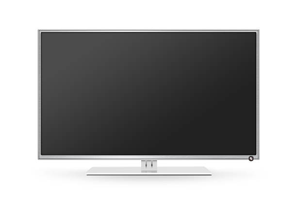 tv flat screen lcd, plasma realistic illustration. - vídeo imagens e fotografias de stock