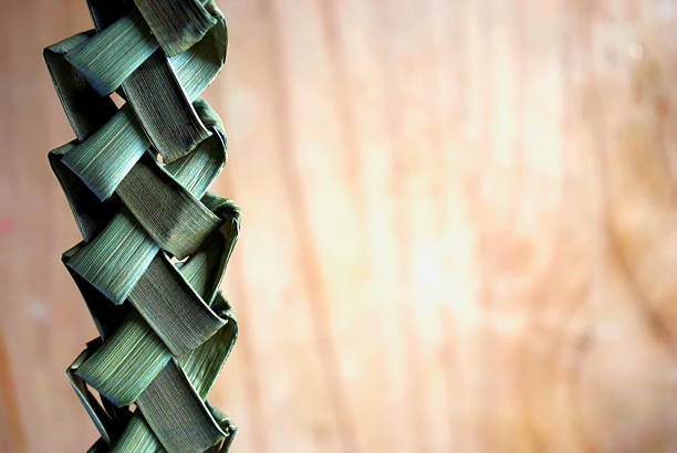 Flax or Hararkeke Weaving Background stock photo