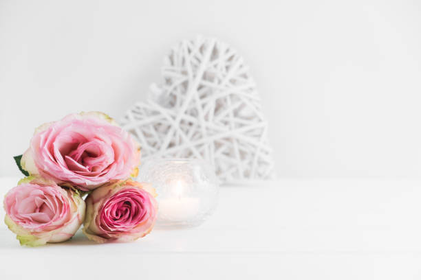 Floral styled mock up photograph stock photo