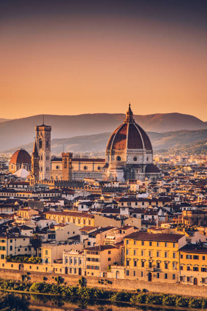 Florence cityscape and Duomo Santa Maria Del Fiore, Italy Capital city of the Italian region of Tuscany florence italy stock pictures, royalty-free photos & images