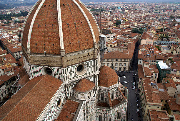 Florence Italy and The Duomo Church stock photo