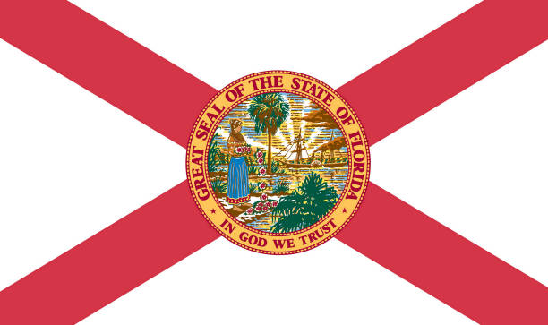 Florida flag US state flag florida us state photos stock pictures, royalty-free photos & images