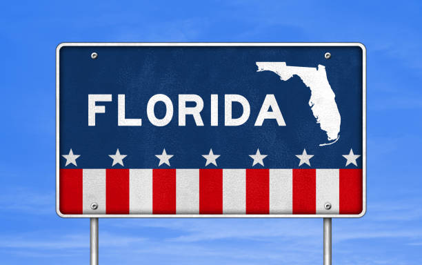 Florida - road sign stock photo