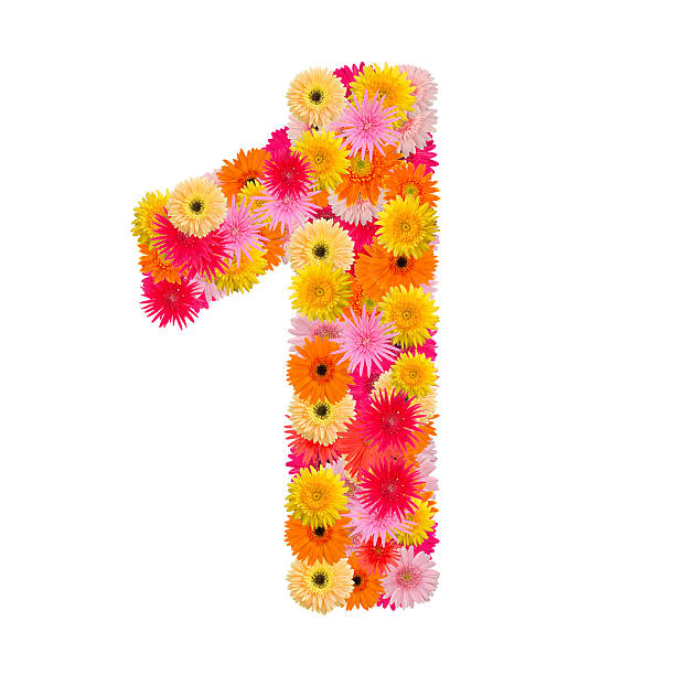 Royalty Free Flower Number 1 Abstract Alphabet Pictures, Images and ...