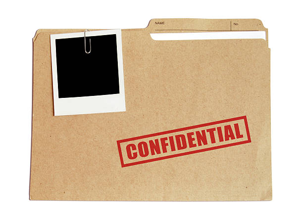 Folder with document and picture Condidential folder with document and picture privacy photos stock pictures, royalty-free photos & images