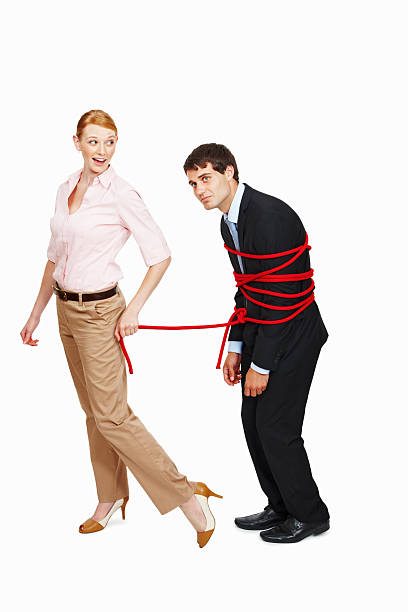 Women tieing up men