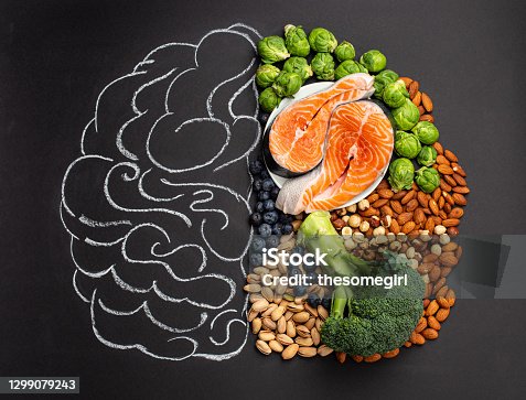 istock Food for healthy brain 1299079243