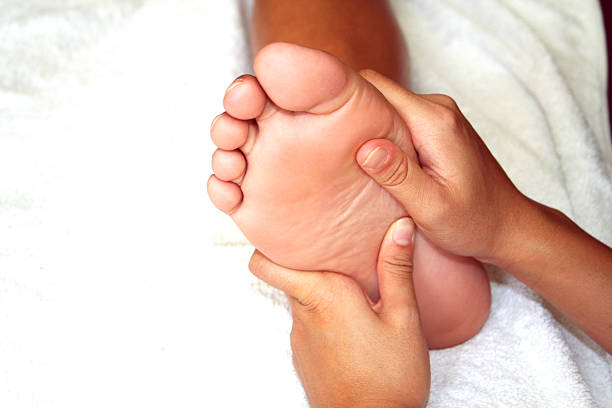 Foot Massage stock photo